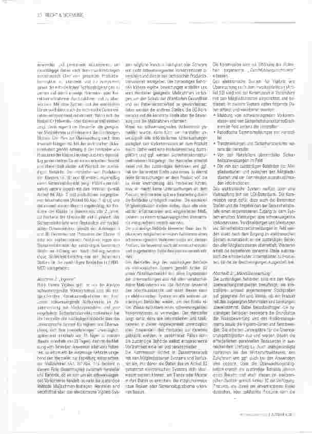 Vorschauseite 5: Die neue Verordnung (EU) Nr. 2017/745 über Medizinprodukte