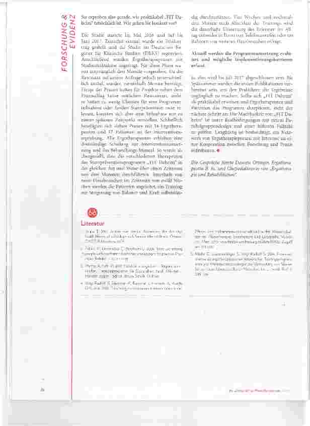 Vorschauseite 4: Praxisbasierte Forschungsnetzwerke Experteninterviews zur Umsetzung in der Physiotherapie, Ergotherapie und Logopädie - Teil 2