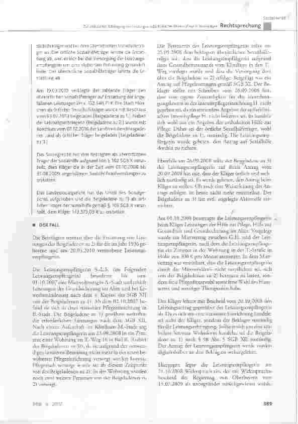 Vorschauseite 3: Zur ambulanten Erbringung von Leistungen auflerklinischer Intensivpflege in Wohnungen