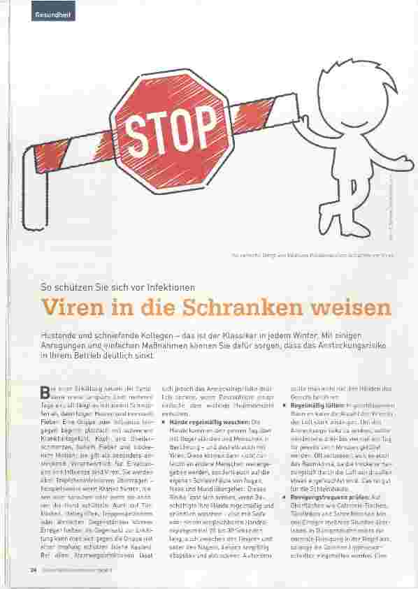 Vorschauseite 1: Viren in die Schranken weisen