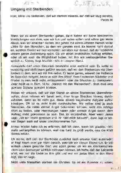 Vorschauseite 1: Umgang mit Sterbenden