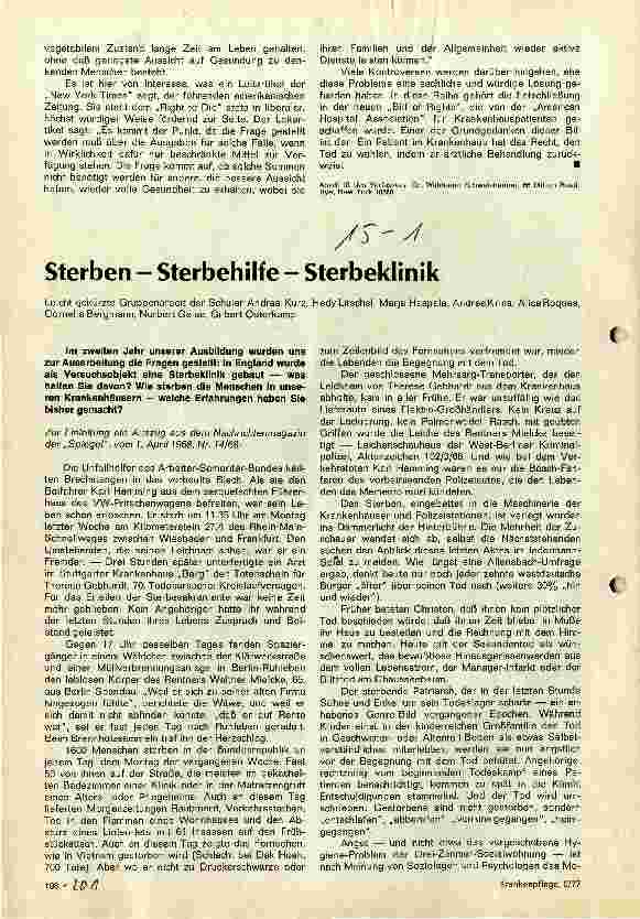Vorschauseite 2: Das Recht, sterben zu dürfen