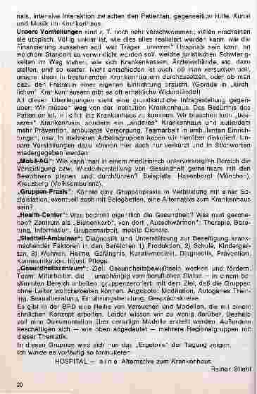 Vorschauseite 3: Hospital - eine Alternative zum Krankenhaus