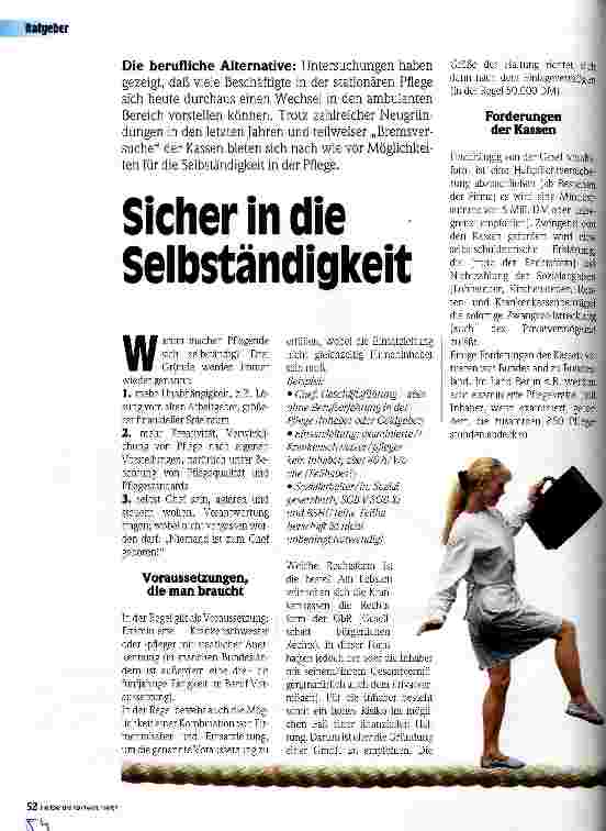 Vorschauseite 1: Sicher in die Selbständigkeit