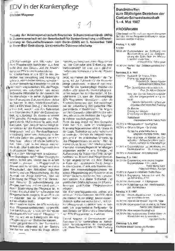 Vorschauseite 1: EDV in der Krankenpflege