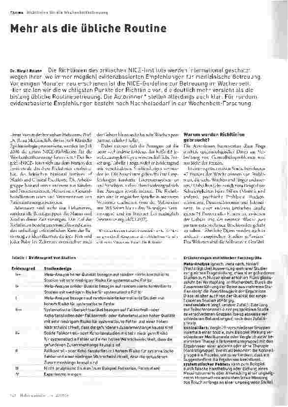 Vorschauseite 1: Mehr als die übliche Routine