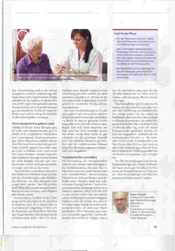 Vorschauseite 2: Drahtseilakt Diabetestherapie