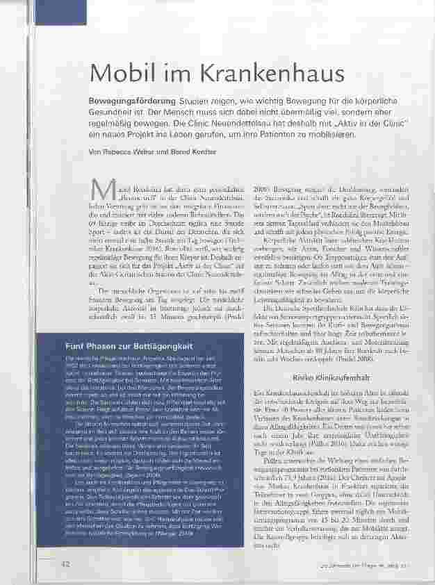 Vorschauseite 1: Mobil im Krankenhaus
