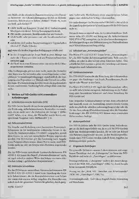 Vorschauseite 4: Allgemeine Informationen zu den gesetzlichen Anforderungen und denen der Normen an IVD-Geräte