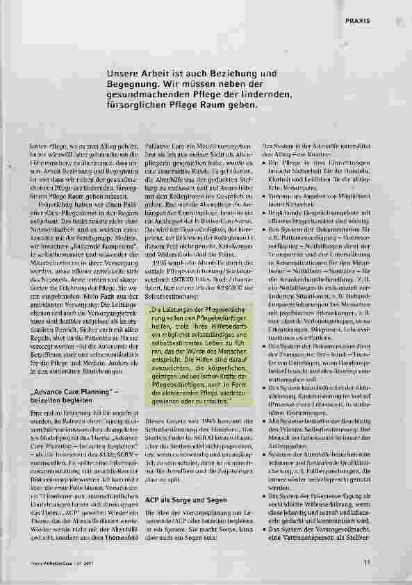 Vorschauseite 2: Zwischen Planungssicherheit und Sorgegesprächen