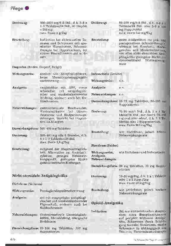 Vorschauseite 2: Analgetika auf der Allgemeinstation und zur präund postoperativen Schmerztherapie Bestandteil des Einarbeitungsordners für Berufsanfänger