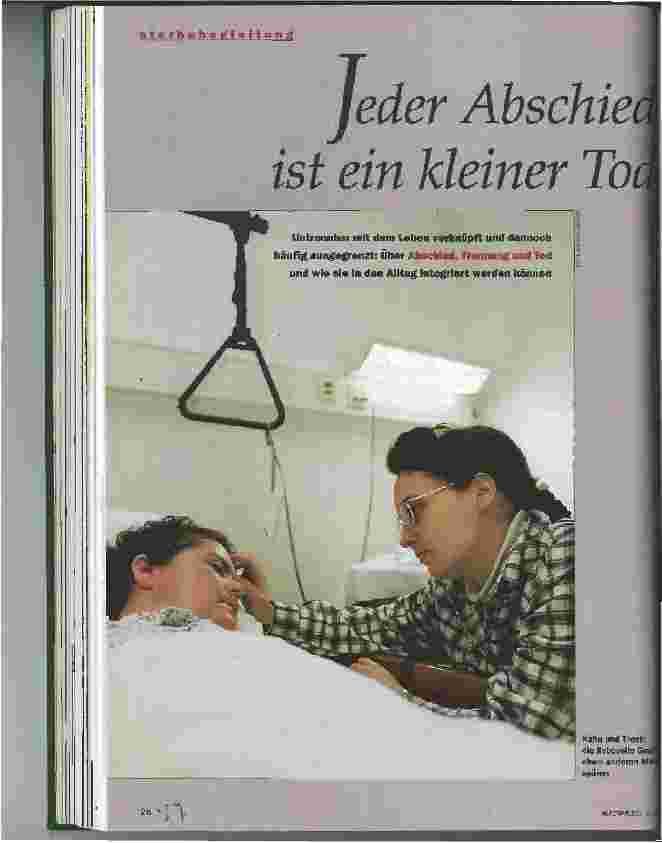 Vorschauseite 1: Jeder Abschied ist ein kleiner Tod