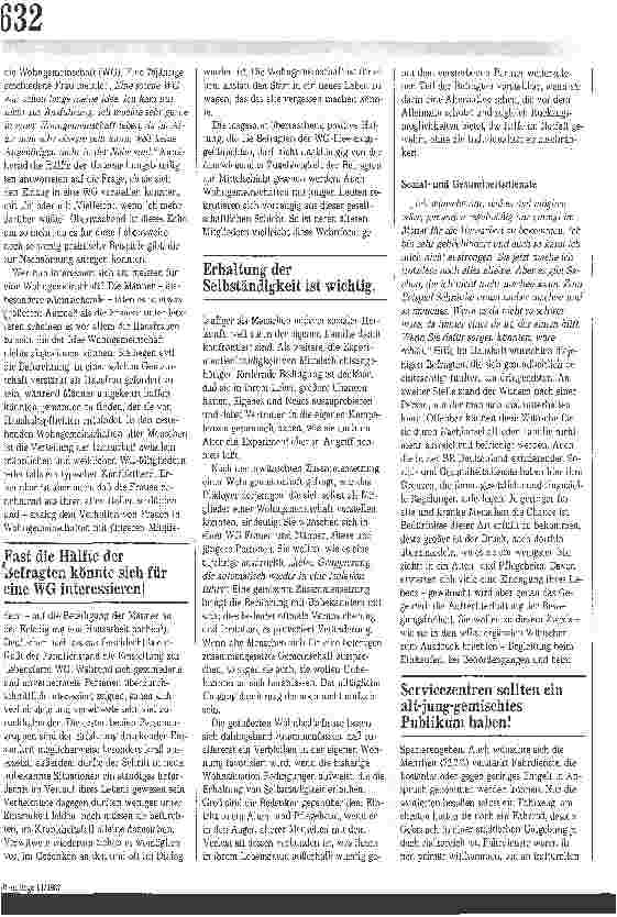 Vorschauseite 2: Wie sich alte Menschen ihr Leben wünschen Ergebnisse einer Umfrage