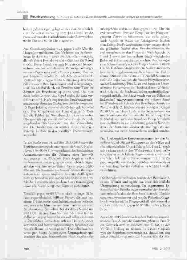 Vorschauseite 3: Zur Ersetzung der Zustimmung zu einer beabsichtigten außerordentlichen Kündigung des Betriebsratsvorsitzenden