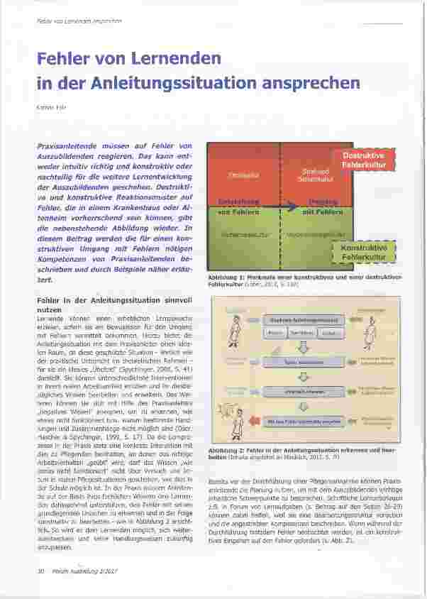 Vorschauseite 1: Fehler von Lernenden in der Anleitungssituation ansprechen