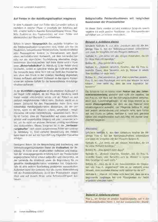 Vorschauseite 3: Fehler von Lernenden in der Anleitungssituation ansprechen