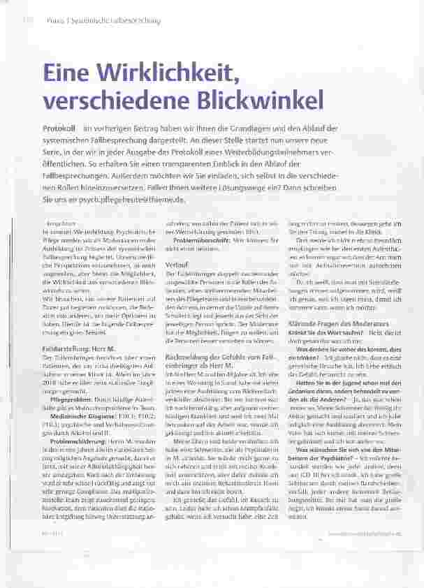 Vorschauseite 1: Eine Wirklichkeit, verschiedene Blickwinkel