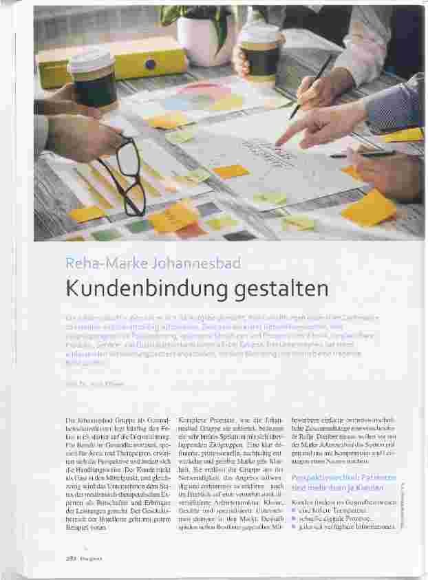 Vorschauseite 1: Reha-Marke Johannesbad Kundenbindung gestalten