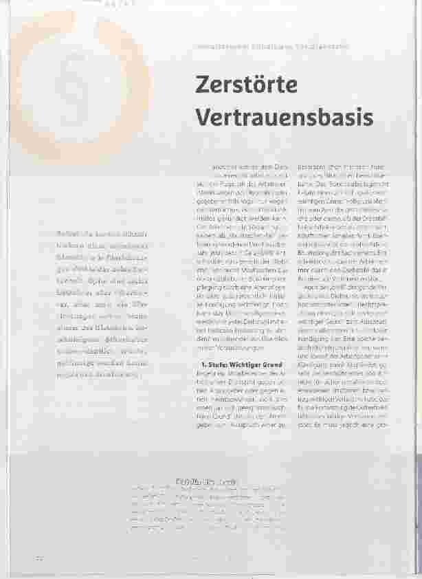 Vorschauseite 1: Zerstörte Vertrauensbasis