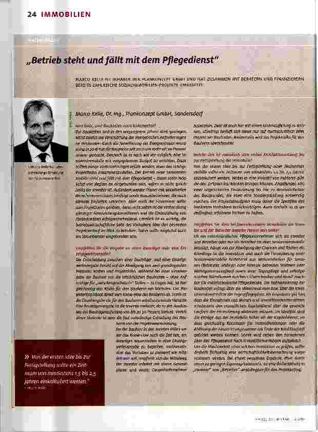 Vorschauseite 1: Betrieb steht und fällt mit dem Pflegedienst