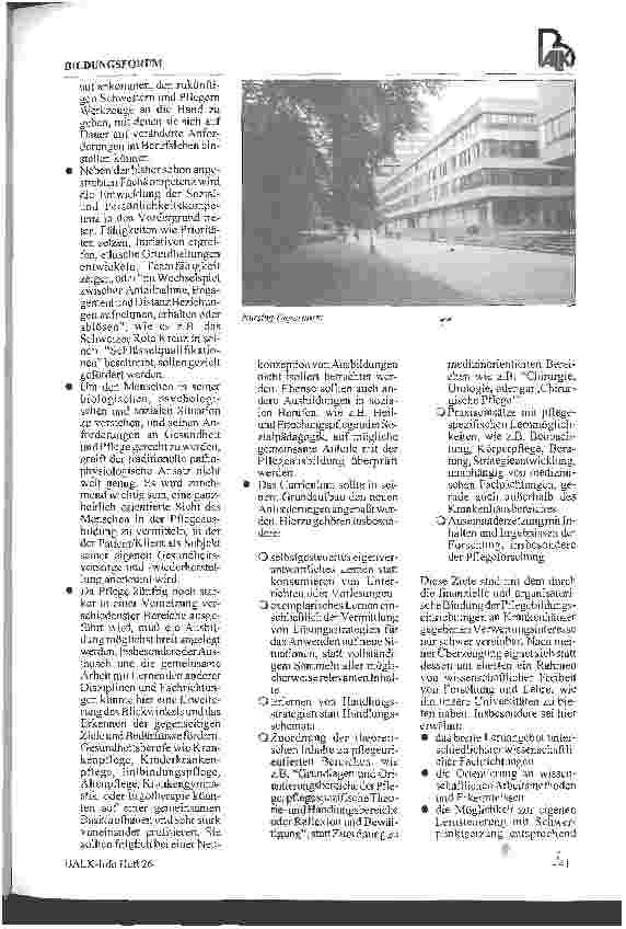 Vorschauseite 3: Studiengang Pflege Pflegeausbildung an einer deutschen Universität?