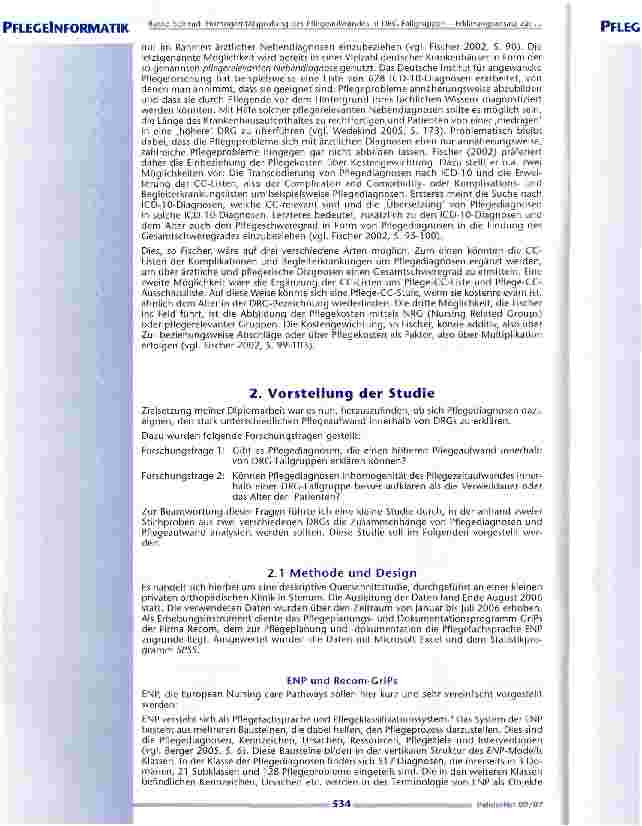 Vorschauseite 3: Homogenitätsprüfung des Pflegeaufwandes in DRG-Fallgruppen