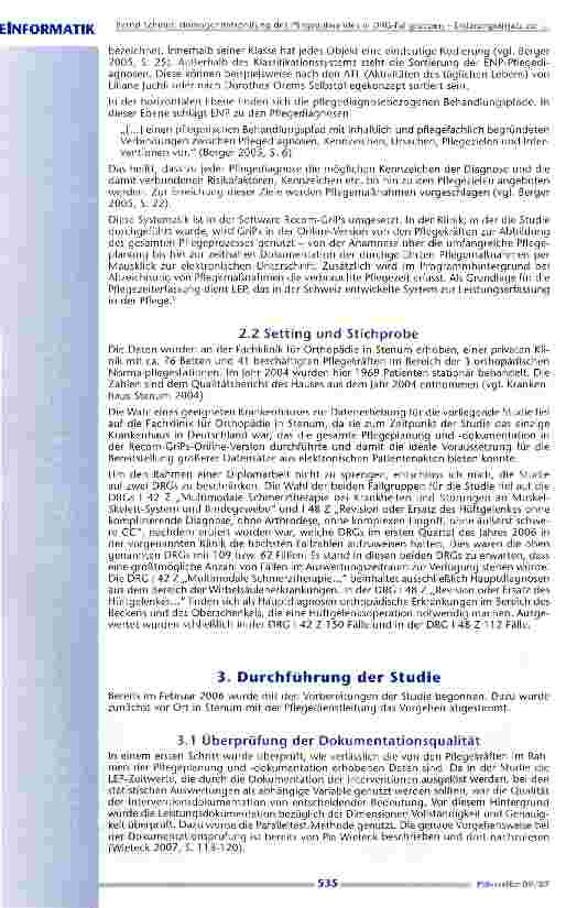 Vorschauseite 4: Homogenitätsprüfung des Pflegeaufwandes in DRG-Fallgruppen