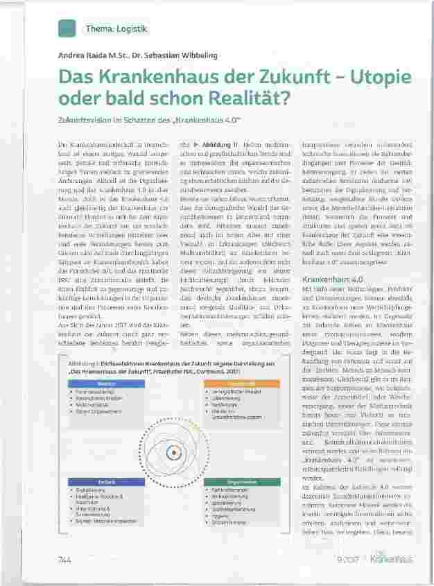 Vorschauseite 1: Das Krankenhaus der Zukunft Utopie oder bald schon