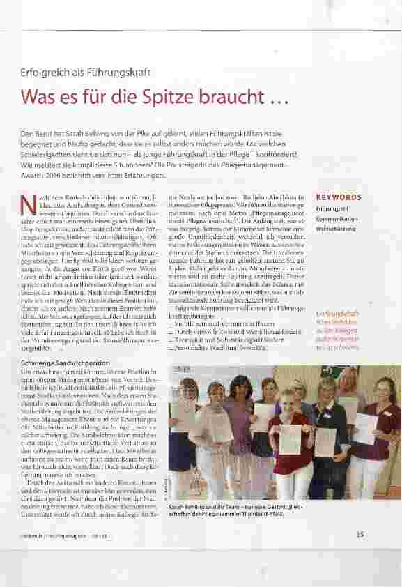 Vorschauseite 1: Erfolgreich als Führungskraft Was es für die Spitze braucht...