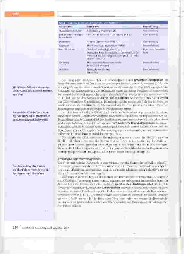 Vorschauseite 4: Geriatrisches Assessment bei Patienten mit hämatologischen Neoplastien