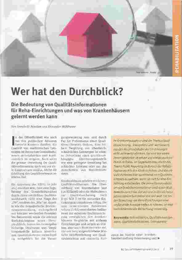 Vorschauseite 1: Wer hat den Durchblick?