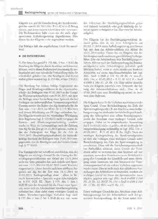 Vorschauseite 3: Sperrzeit nach Abschluss eines Aufhebungsvertrags