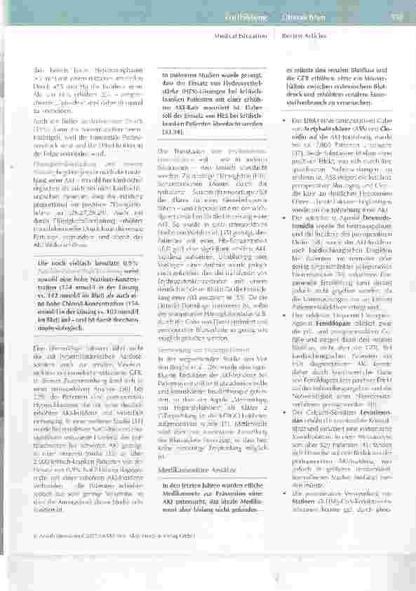 Vorschauseite 5: Perioperative akute Nierenschädigung