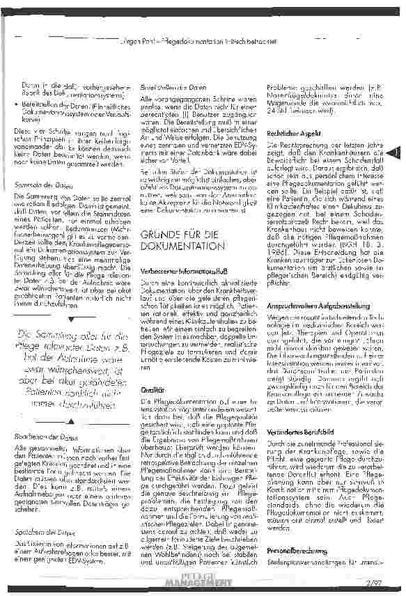 Vorschauseite 2: Pflegedokumentation kritisch betrachtet
