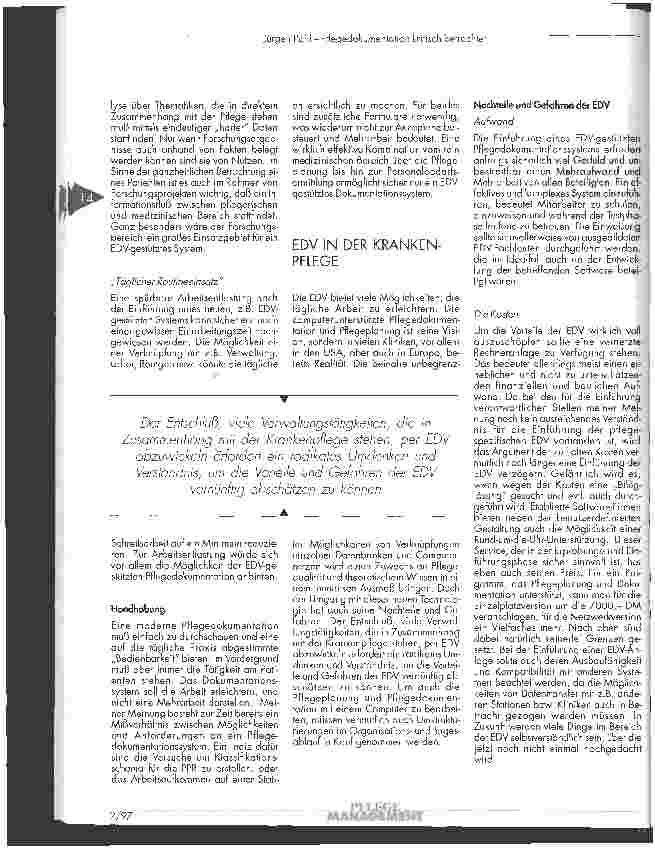 Vorschauseite 5: Pflegedokumentation kritisch betrachtet