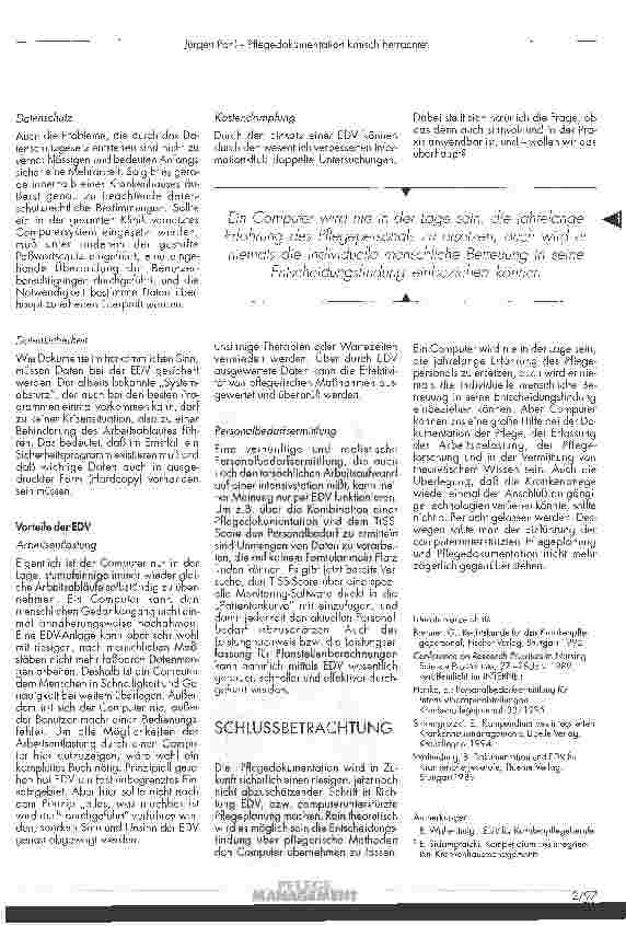 Vorschauseite 6: Pflegedokumentation kritisch betrachtet