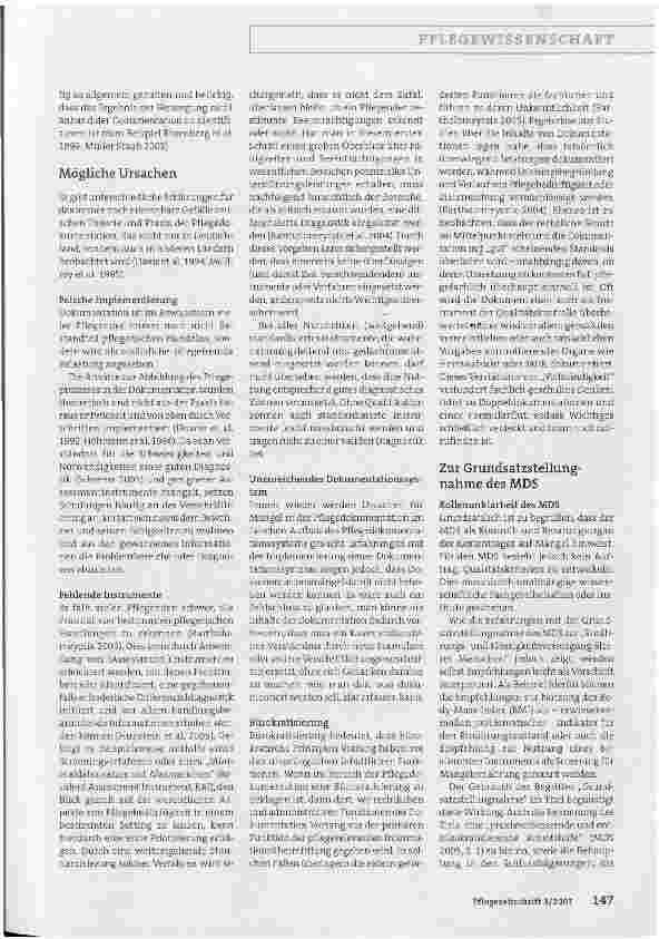 Vorschauseite 3: Kommentar zur Grundsatzstellungnahme Pflegeprozess und Dokumentation des MDS