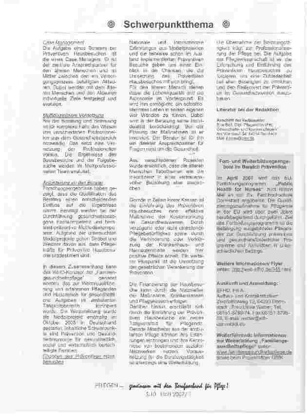 Vorschauseite 3: Präventive Beratung durch Pflegefachkräfte