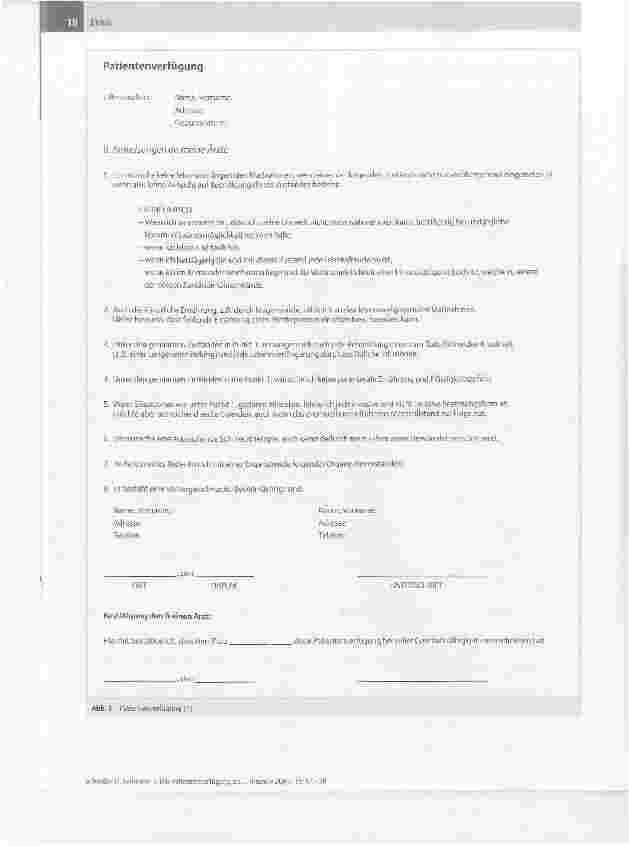 Vorschauseite 5: Die Patientenverfügung als Mittel des SelbstbestimmungsrechtsRechtliche Situation