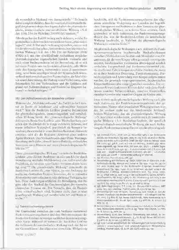 Vorschauseite 3: Noch einmal: Abgrenzung von Arzneimitteln und Medizinprodukten