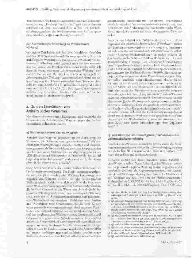 Vorschauseite 4: Noch einmal: Abgrenzung von Arzneimitteln und Medizinprodukten