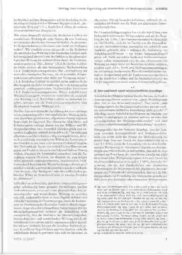 Vorschauseite 5: Noch einmal: Abgrenzung von Arzneimitteln und Medizinprodukten