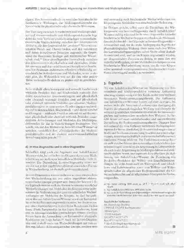 Vorschauseite 6: Noch einmal: Abgrenzung von Arzneimitteln und Medizinprodukten