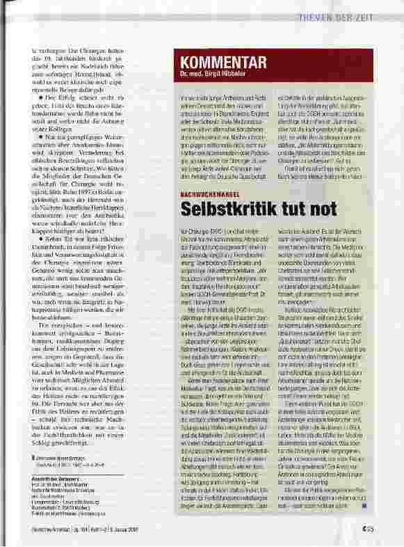 Vorschauseite 3: MEDIZINGESCHICHTE - Herznaht wider ethische Bedenken