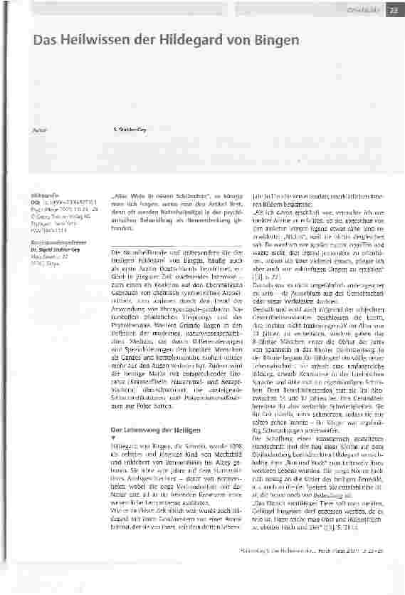 Vorschauseite 1: Das Heilwissen der Hildegard von Bingen