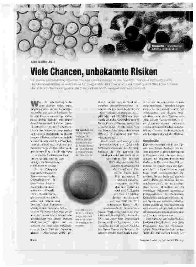 Vorschauseite 1: Viele Chancen, unbekannte Risiken