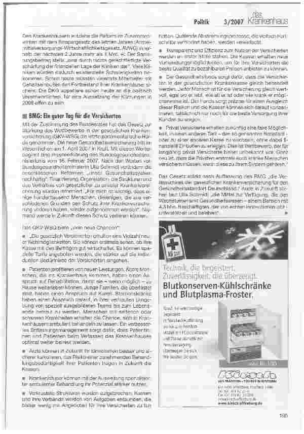 Vorschauseite 3: GKV-WSG: Schieflage in der Qualitätssicherung