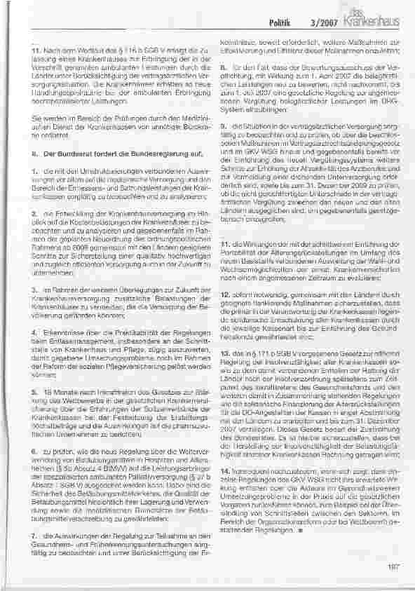 Vorschauseite 5: GKV-WSG: Schieflage in der Qualitätssicherung