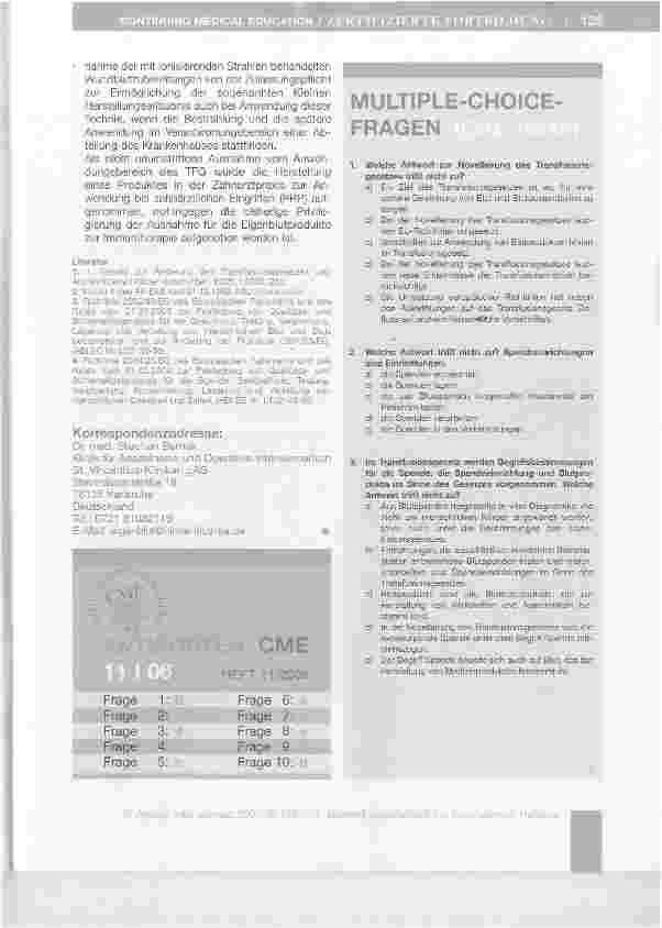 Vorschauseite 5: Die Novellierung des Transfusionsgesetzes - Auswirkungenauf den Arbeitsalltag*
