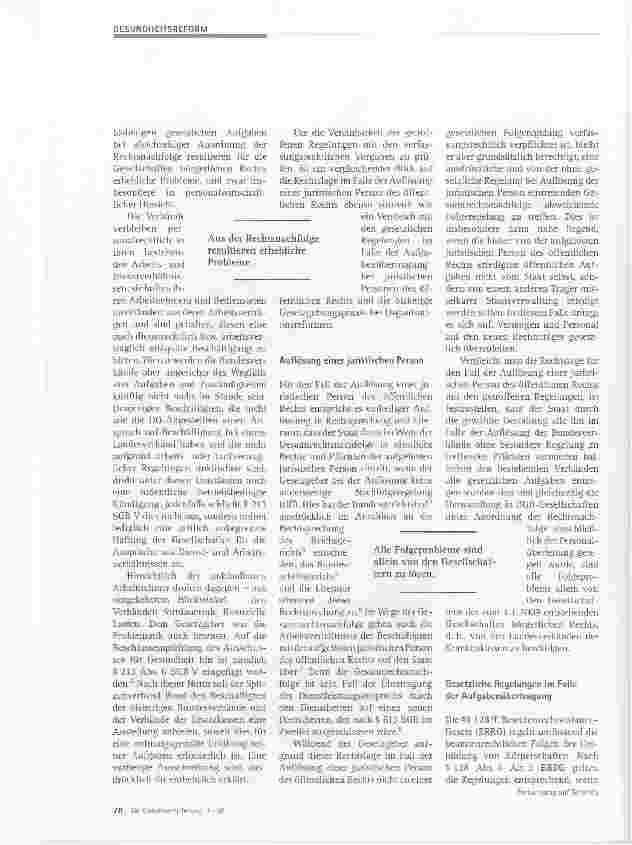 Vorschauseite 2: Überleitung der Beschäftigungs Verhältnisse bei den Verbänden